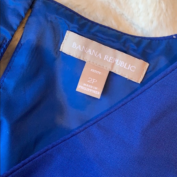 Banana Republic | blue peplum wool dress - Picture 5 of 6